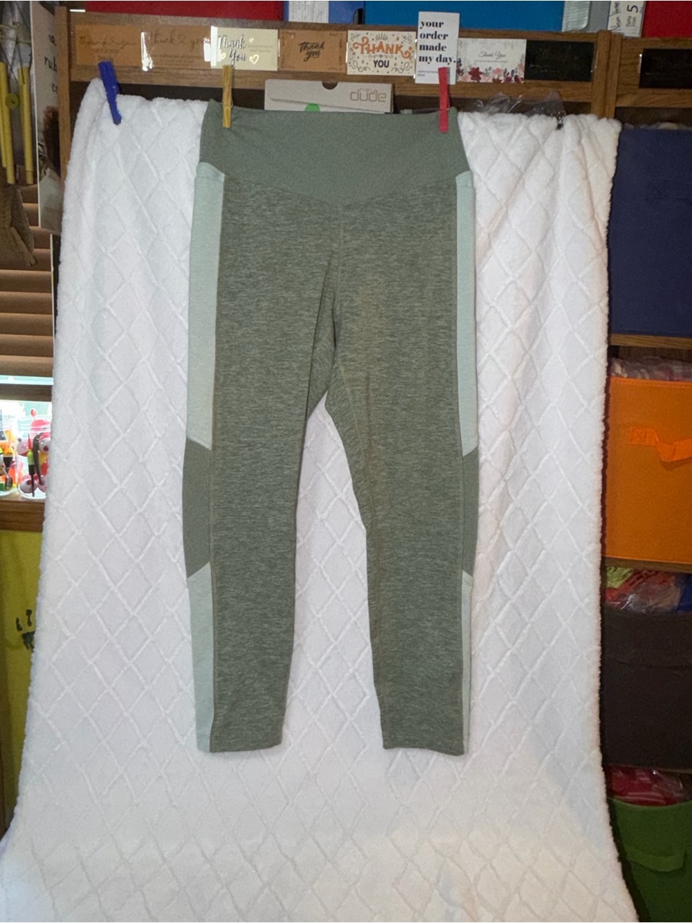 PINK Victoria's Secret Olive Green Ribbed Knit Top